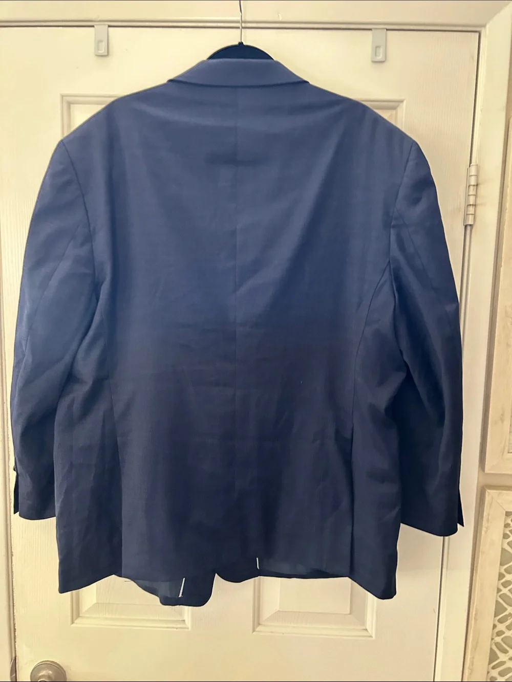Kenneth Cole AWEARNESS Executive Fit 50S Navy Wool Sport Coat Blazer 98% Wool